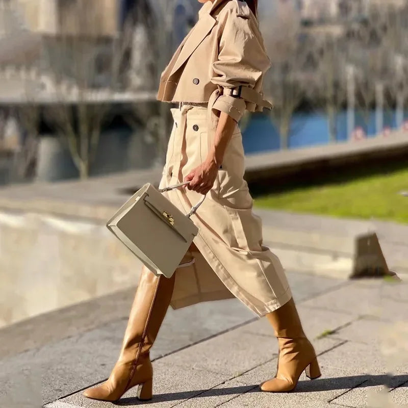 Buttoned Belted Jumpsuit