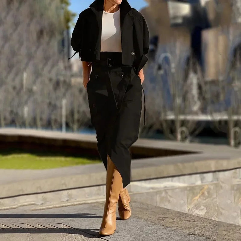 Buttoned Belted Jumpsuit