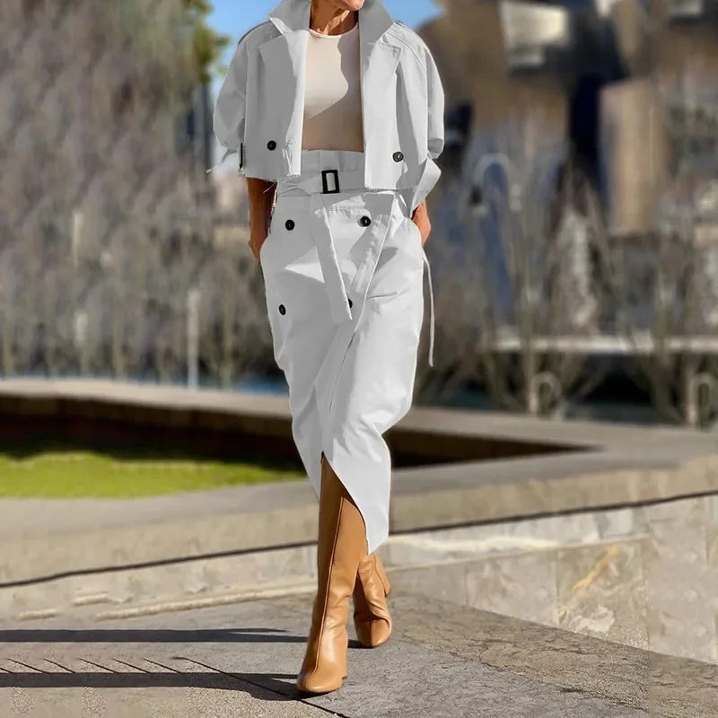 Buttoned Belted Jumpsuit